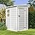 Patiowell 5x4 FT Outdoor Storage Shed with Floor, Resin Outside Storage Shed with Floor & Lockable & Window Door for Patio Furniture, Garden Tools and Bicycle, Light Gray