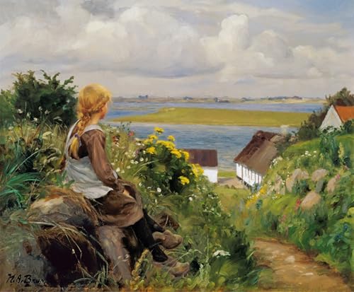 Tableau sur toile dans pensée Brendekilde pour une décoration murale de salon moderne