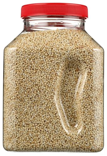 RiceSelect White Quinoa, Premium Gluten-Free Seed, Star-K Kosher, and Non-GMO Quinoa, 22-Ounce Jar