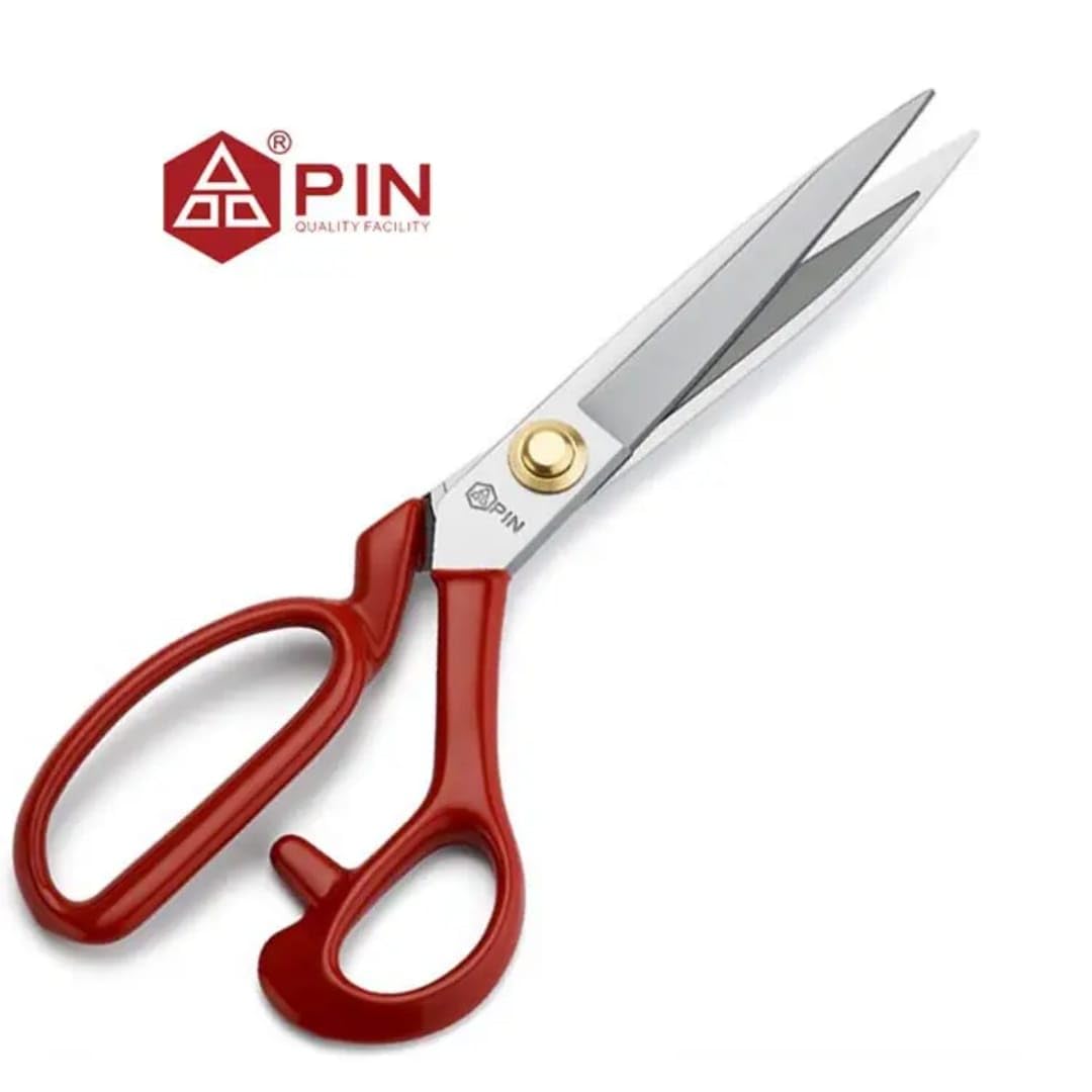 TE® "10 inch scissor PIN Tailors Scissor for professional cloth cutting Red Tailor Scissors for Fabric Cutting - (10 inch) 3