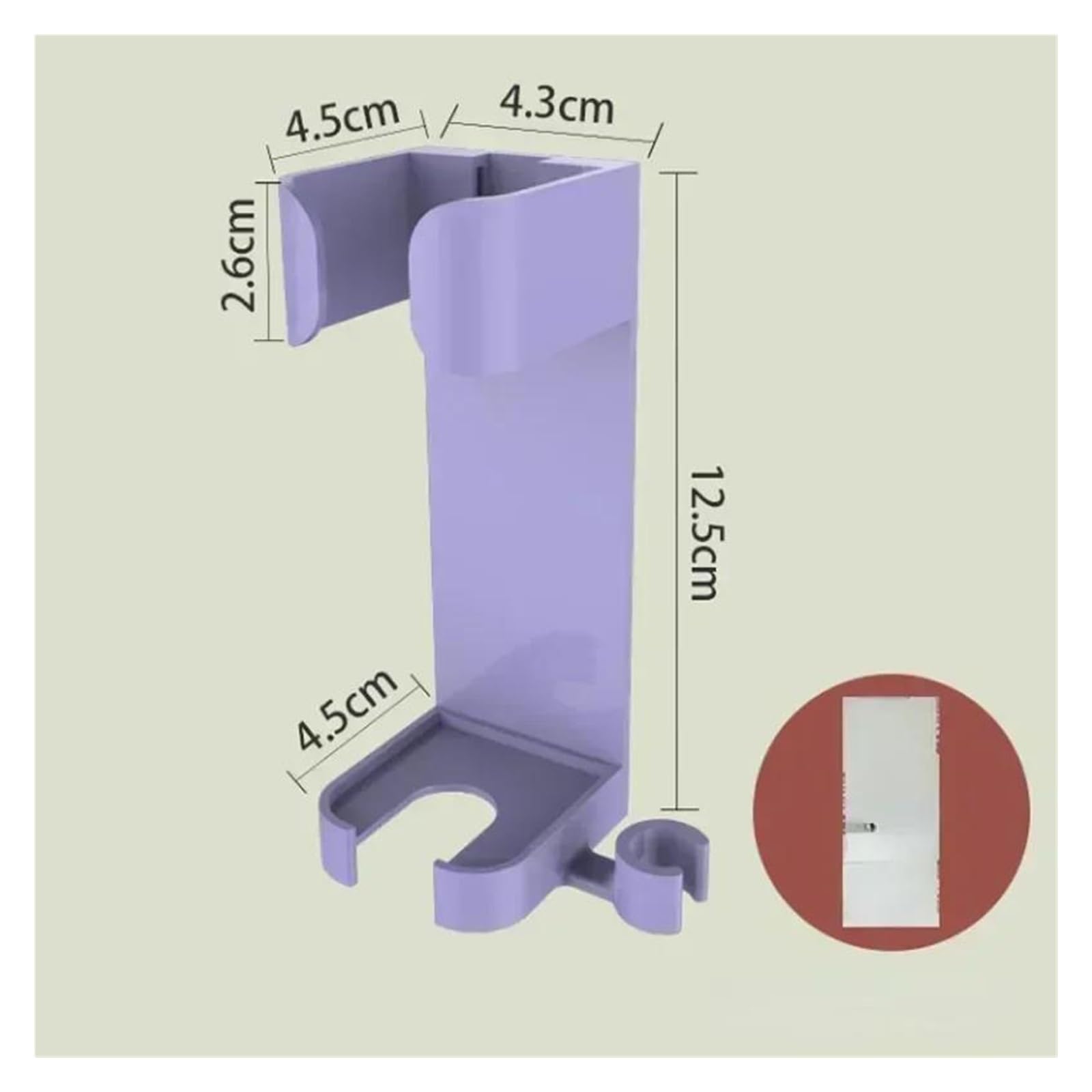 Organizador de secador de pelo, estante de almacenamiento montado en la pared para cepillos y accesorios, decoración de baño que ahorra espacio