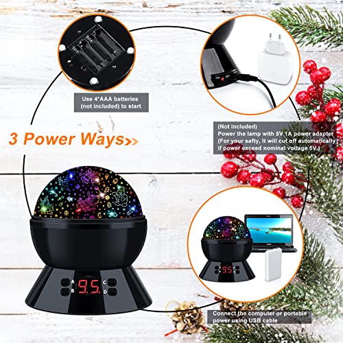 Mokoqi Dinosaur Night Light Projector For Kids Toys For Boys Room, 360 Degree Rotation With 17 Colors Dino Projection Light For Toddler Nightlight Lamp Birthday Gifts For Boys Bedroom Decor #TOP5