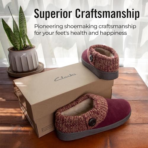 Image of Clarks Women's Knit Scuff Slipper