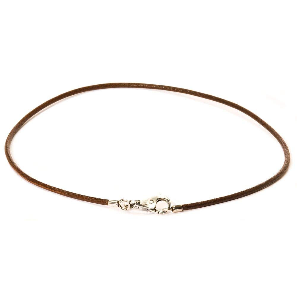 Trollbeads Leather Necklace, Brown, 45 cm / 17.7 inch