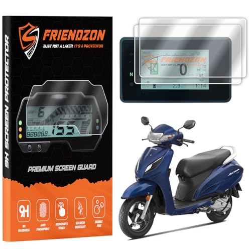 Image of 9H Screen Guard Protector For HONDA Activa 110 2025 Bike || Anti Scratch || Anti-Bubble || HD Clear || TFT Instrument Cluster Protector || Speedometer Accessory [Not Tempered Glass] (Pack of 2)