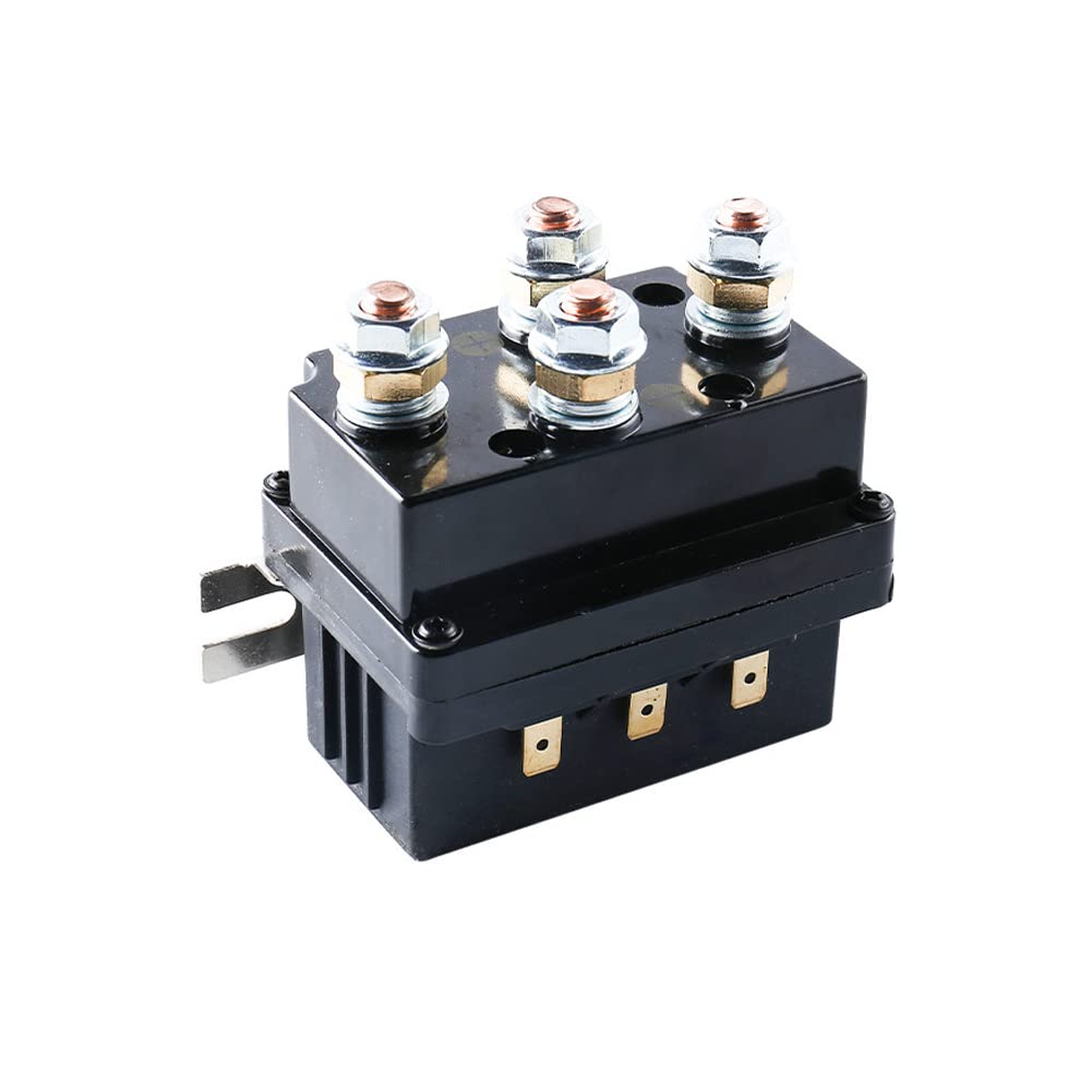 VOL 500A 12V Winch Solenoid Relay Replacement Contactor for 8000lb-14000lb ATV UTV Truck Jeep Winches Winch Control