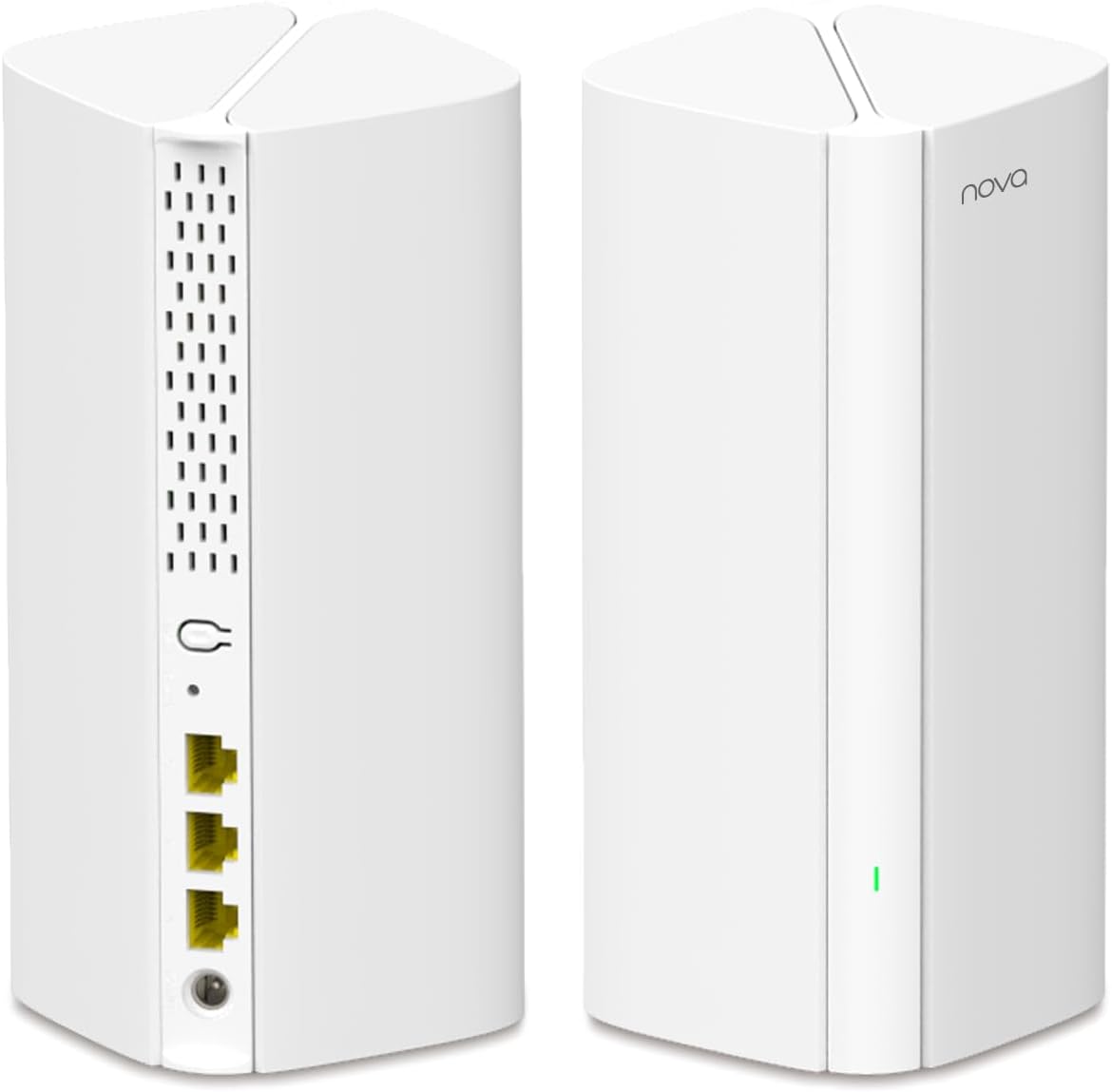 Tenda AX3000 Mesh WiFi 6 System Nova MX12-5000 sq.ft Coverage – Whole Home WiFi Mesh System – 1.7 GHz Quad-Core CPU – Dual-Band Mesh Network for 160+ Devices – 3 Gigabit Ports per Unit – 2-Pack Tenda AX3000 Mesh WiFi 6 System Nova MX12-5000 sq.ft Coverage – Whole Home WiFi Mesh System – 1.7 GHz Quad-Core CPU – Dual-Band Mesh Network for 160+ Devices – 3 Gigabit Ports per Unit – 2-Pack