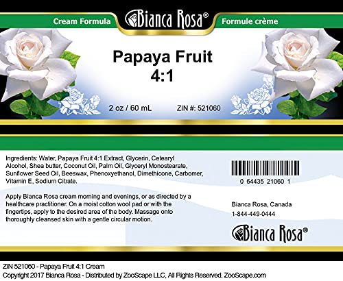Bianca Rosa Papaya Fruit 4:1 Cream (2 Oz, Zin: 521060) - 3 Pack #TOP1