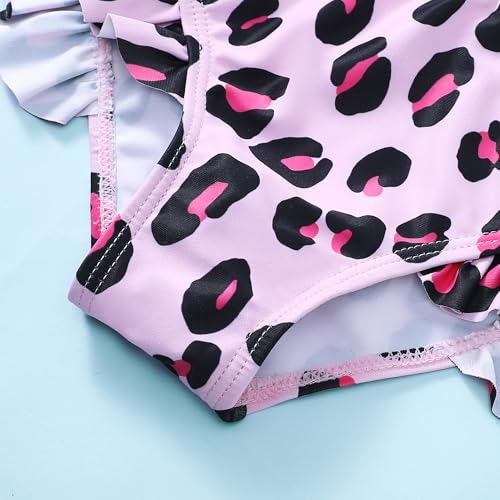 Image of Baby Swimsuit Girl Two Piece Bathing Suit Toddler Girls Summer Beach Ruffle Tankini Swimwear 1-7Y