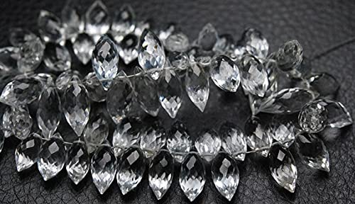 Briolettes LKBEADS blanches pour bijoux de mariage et soirées d'été - 2
