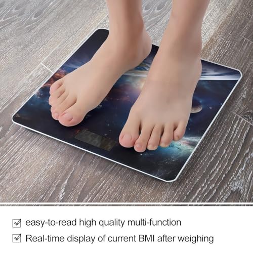 Báscula digital de baño con diseño Galaxy Universe, capacidad 400 lb miniatura 5