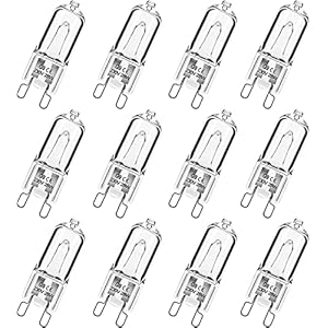 Simusi G9 Halogen Bulbs, G9 28W Light Bulbs,Dimmable 230V 2700K Warm White G9 Bulb for Table Lamps, Cabinet Light, Oven…