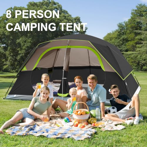 Image of CAMPROS CP Upgraded 6 /8 Person Camping Tents, Waterproof Family Tent