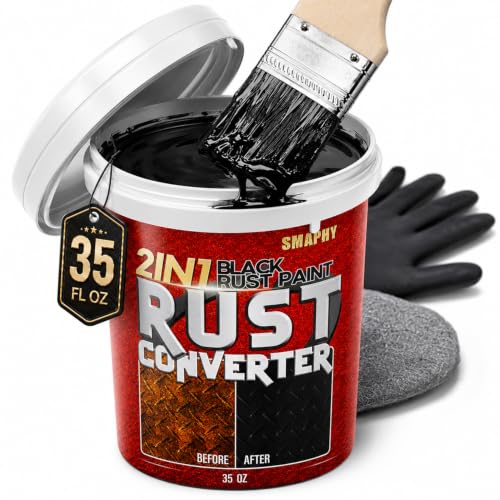 Flutter or Thump Noise from Rear of Vehicle - 2018-2019 Chevrolet GMC Holden 6 2 in 1 Rust Converter & Metal Primer, 35 oz Black Rust Reformer Paint for Metal, Frame, Trailer, Truck, Car Chassis, Heat-Resistant Rust Encapsulator & Inhibitor with Long-Term Protection,Matte Black