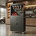 dinwork Professional Mobile Tool Cart with Locking Wheels, Large Storage & Built-in Outlet - Heavy Duty Rolling Workbench for Garage, Workshop, Electric Tool Organization and Moving Jobs
