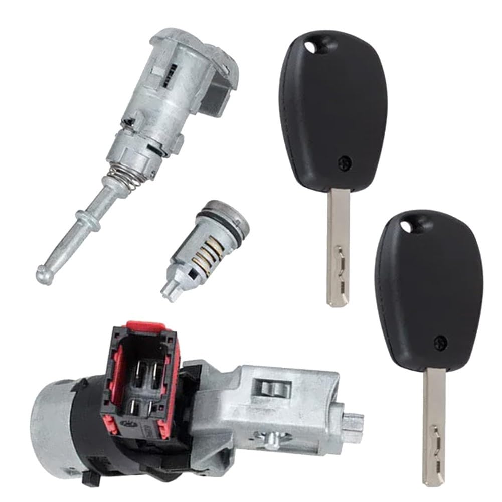 Cerradura de cilindro de bloqueo, para Opel para Movano B, para Renault III Trafic II para CLIO para Kangoo 2010-, repuesto de metal con 2 llaves