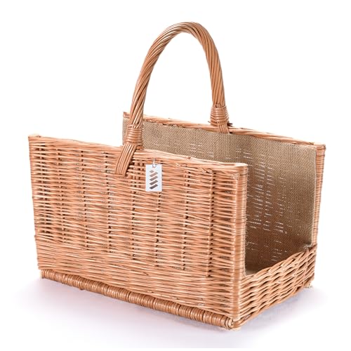 Wiklinowy Świat - Panier en Osier - Panier à bûches de cheminée