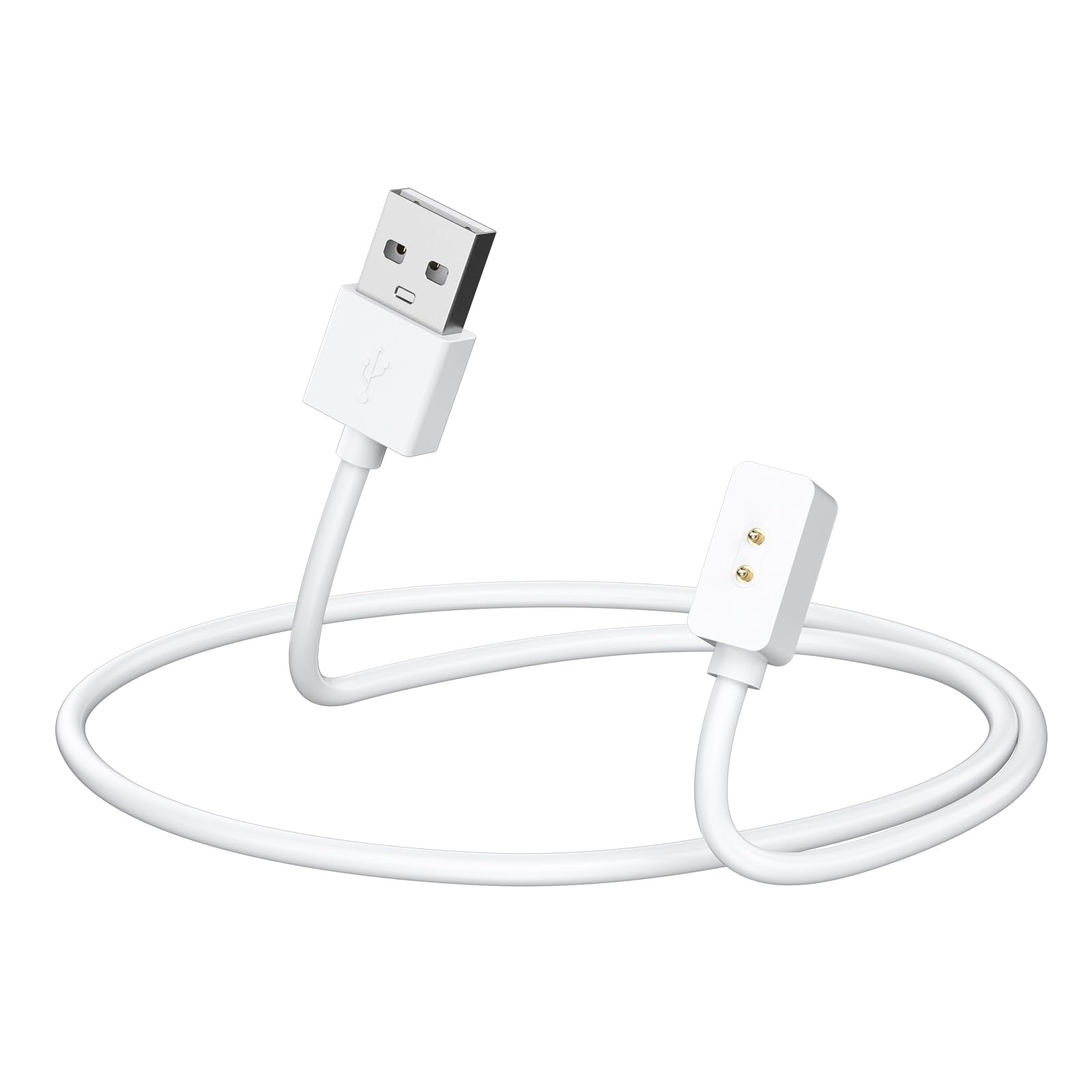 YLK Cargador Compatible con Redmi Watch 5 Active/Redmi Watch 5 Lite/RedmiWatch 5, 100cm USB Cable de Carga Repuesto (Blanco_60cm)