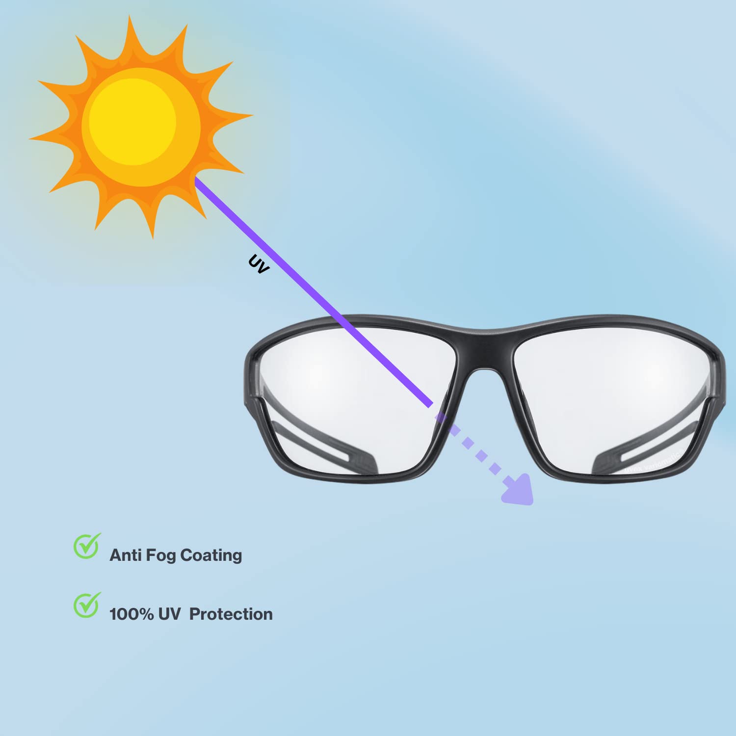uvex sportstyle 806 V - Outdoorbrille für Damen und Herren - selbsttönend - beschlagfrei