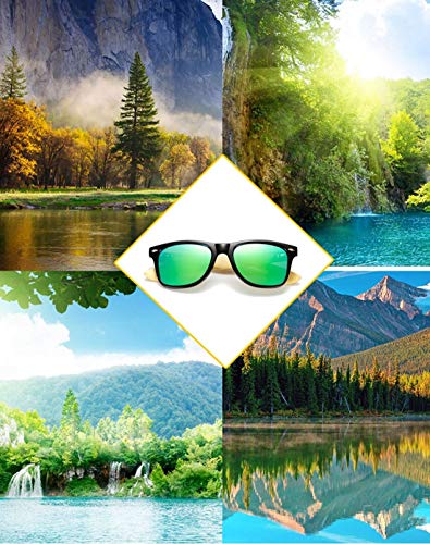 Long Keeper Polarized Bamboo Wood Arms Sunglasses Classic Women Men Driving Glasses 7