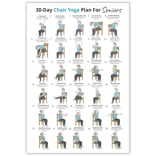 30-Day Chair Yoga Plan for Seniors - Seated Yoga Exercise