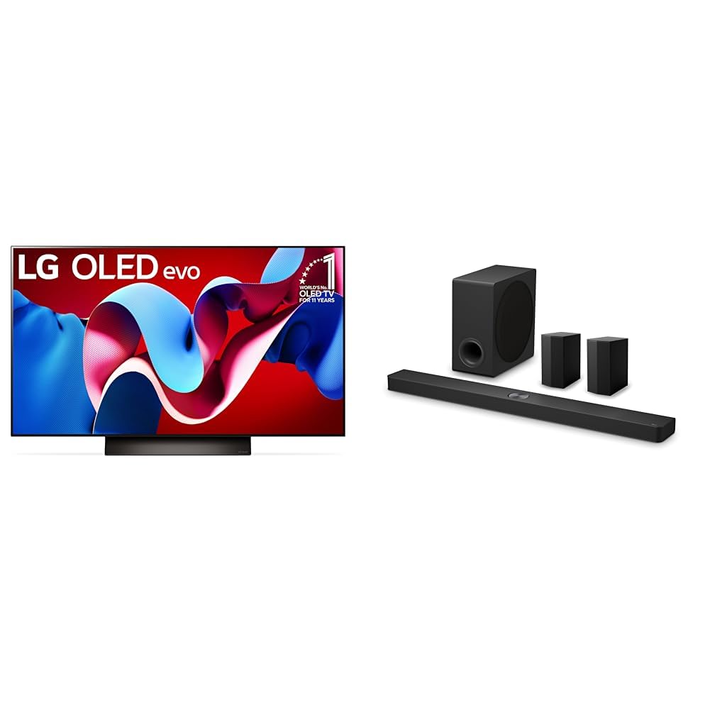 LG 42-Inch C4 OLED evo 4K Smart TV - α9 AI Processor 4K, Alexa Built-in, 144Hz Refresh Rate, HDMI 2.1, G-Sync, FreeSync, VRR, WebOS 24, Dolby Vision, Dolby Atmos (OLED42C4PUA, 2024) — view 15