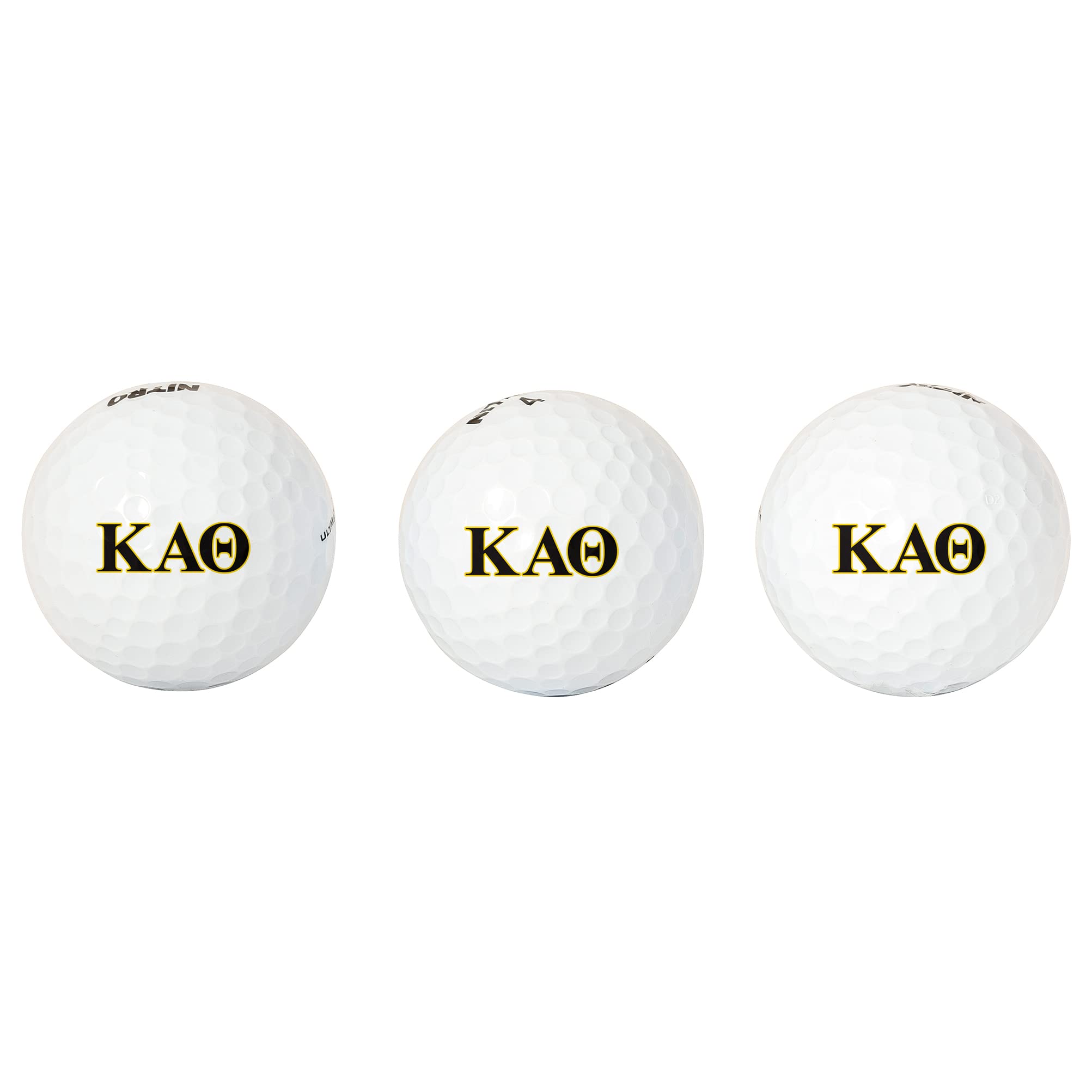 Desert Cactus Kappa Alpha Theta Golf Balls 3 Pack Full Color Golf Ball (Letter)