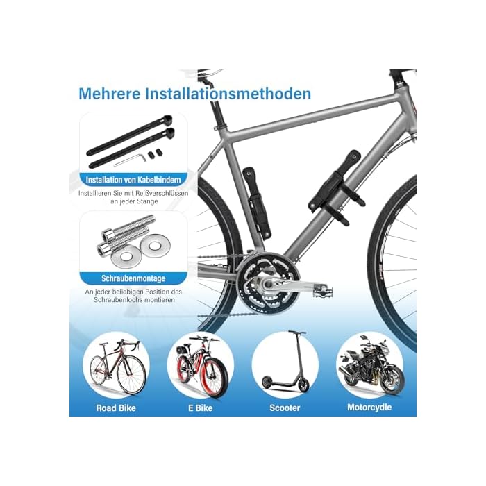 Folding Bike Lock, 80 cm 6 Knots Anti-Theft Bicycle Lock - Image 3