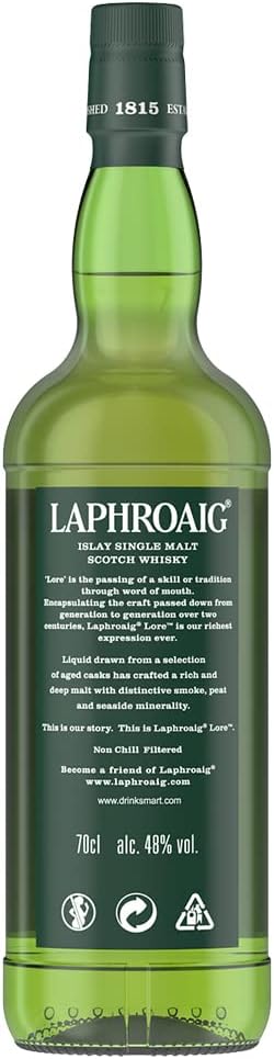 Laphroaig, Lore Edition Single Malt Scotch Whisky, blend di single malts invecchiati dai 7 ai 21 anni - 1 bottiglia da 700 ml - Immagine 3