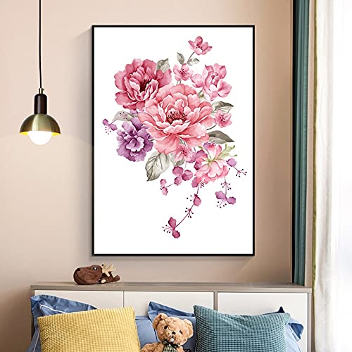 Diamond painting pivoine 50x120cm le cadeau créatif idéal pour adulte passionné d'art