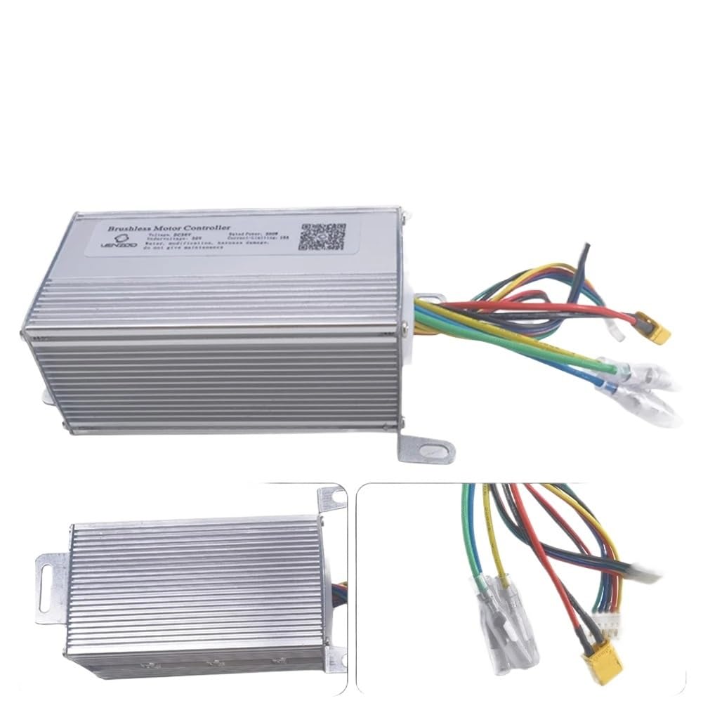 Regulador Patinete Electrico Controlador for Bicicleta eléctrica, Controlador sin escobillas de 36V y 350W, Accesorio for Bicicleta eléctrica, 12x4,7x3,7 cm, 1 Uds. Controlador del Motor