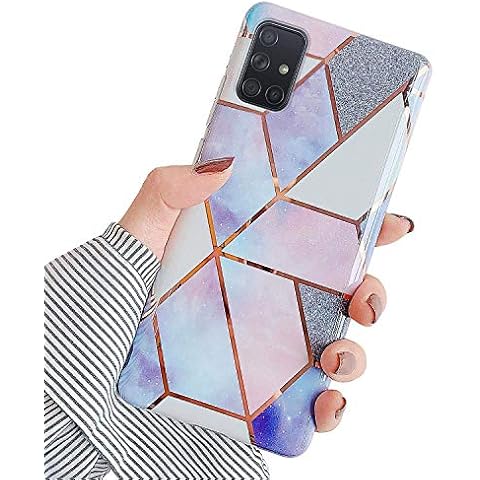Uposao Kompatibel mit Samsung Galaxy A71 Hülle Silikon Durchsichtige Schutzhülle Cover
