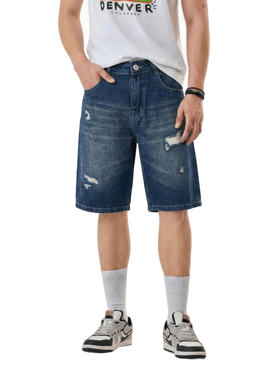 dolsia Men's Denim Shorts-picture-19