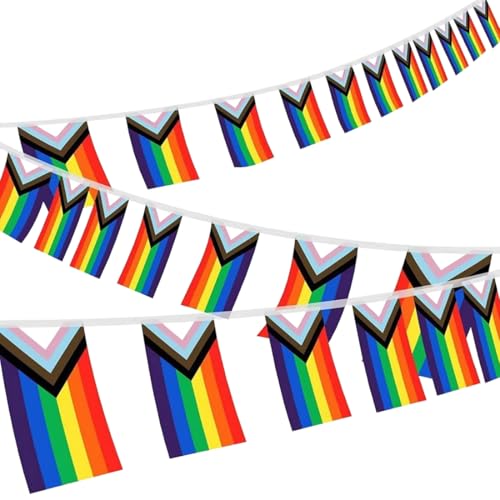 GGUFAY Bandera Del Orgullo Gay, Lgbt Pride Bandera, Orgullo Gay, Para Desfile, Festival, Fiesta, Carnaval, Banderas Premium, Interior, Exterior, Colores Vivos, 8m, 25 Bandera