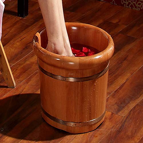 Tina de pie de madera para masaje y terapia miniatura 3