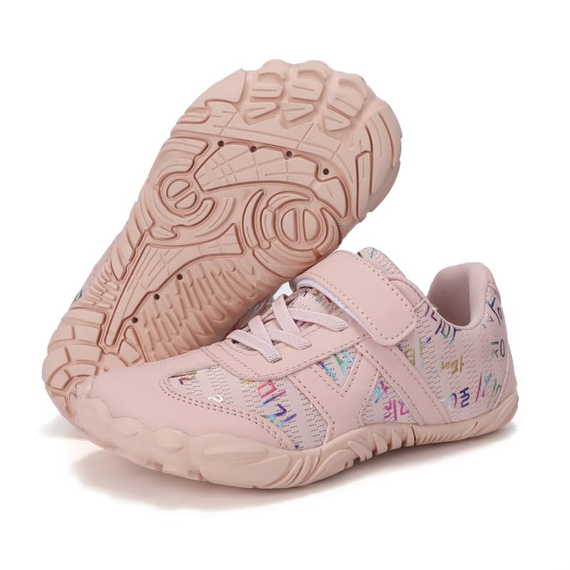 Kids Calzado Descalzo Ancho Calzado Montaña para niños niñas Outdoor Trail Running Shoes,Talla 25-36