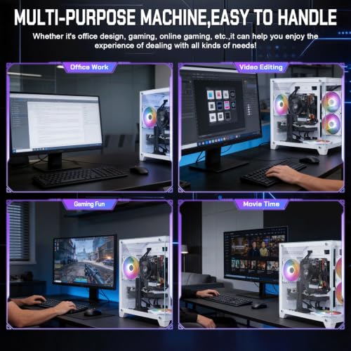 Image of GPVHOSO Gaming Desktop PC, Intel Core i5 3.2GHz, RX 550 4GB