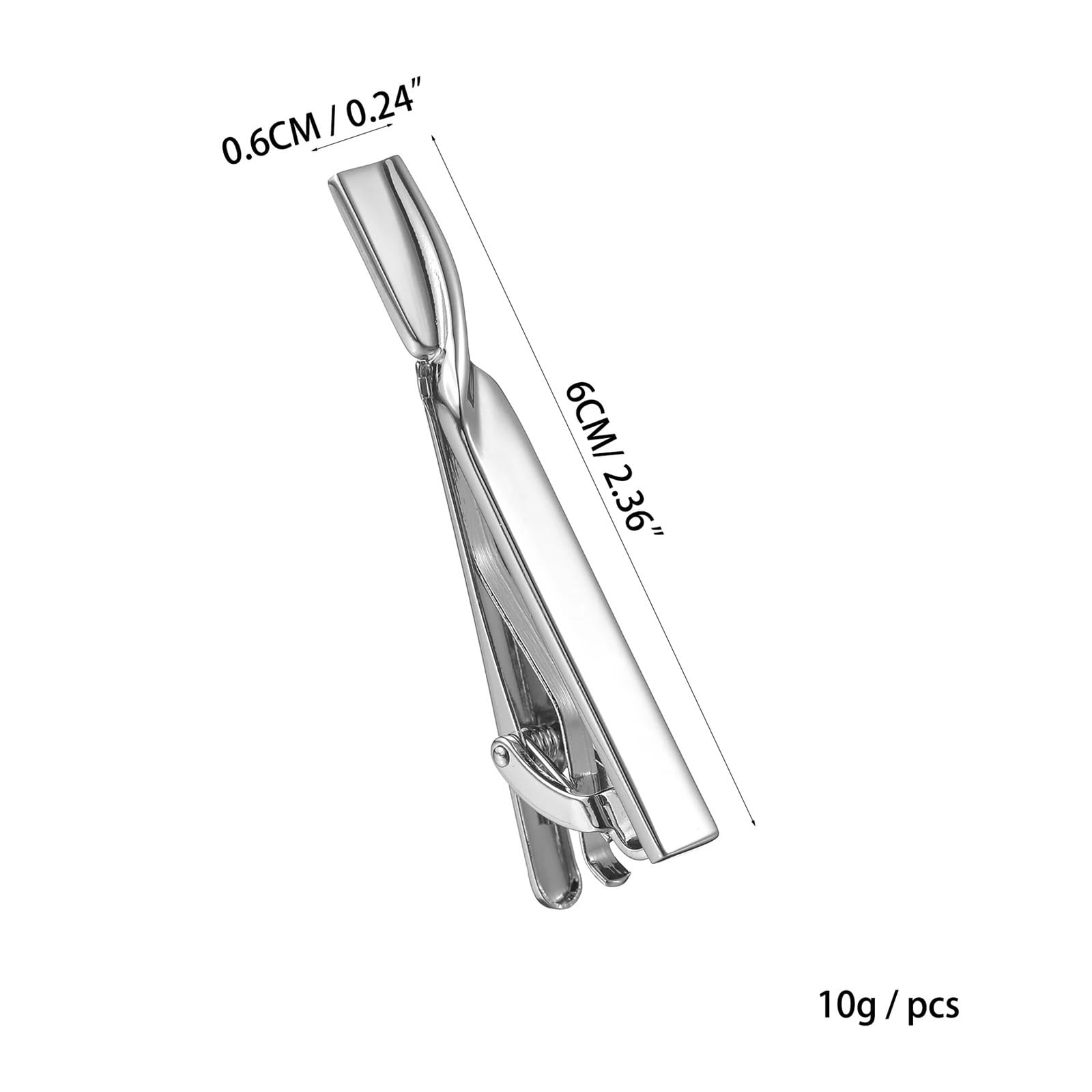 Clip de Corbata de Metal for Hombre, Broche de Corbata de Boda, Barra de Corbatas de Caballero, Pin de Corbata de Cobre, Accesorios de joyería, 2 uds.(Gold)