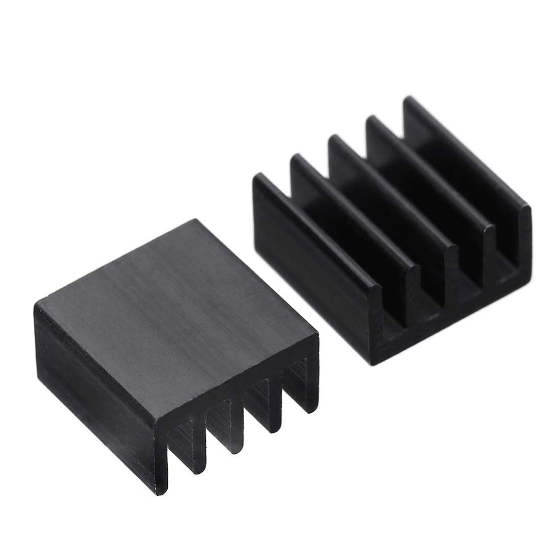 20 Sztuk Zestaw Radiatorów Mosfet, Aluminiowy Radiator - 8,8 x 8,8 x 5 mm, Czarny