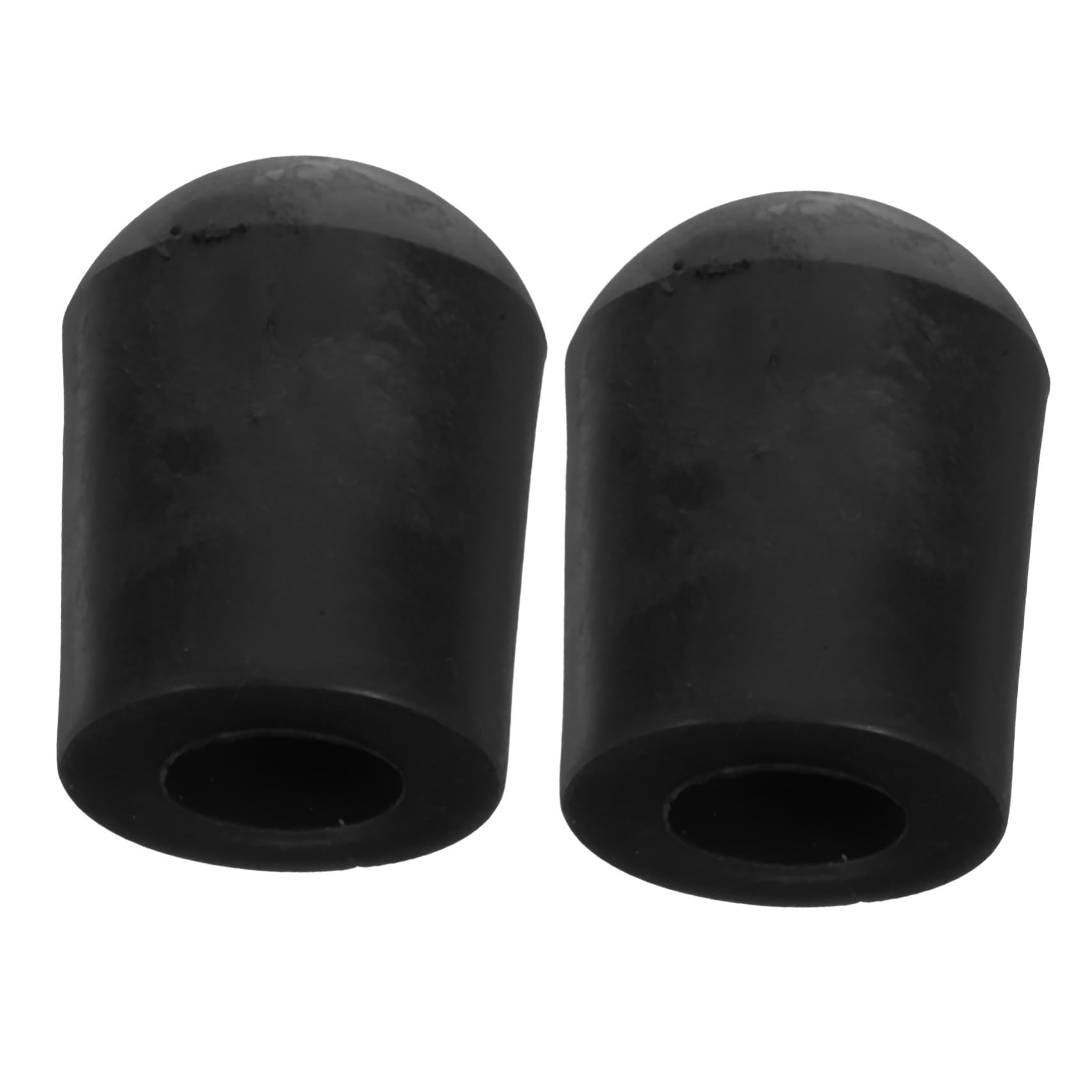 SUPVOX Endpin Stopper Leather Pad 2pcs Endpin Tip Rubber Instrument Protector Non-slip Cap