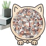 Matériau Durable et Fiable: Conçus en bois de qualité supérieure, ces puzzles de chat pour adultes possèdent une texture écologique et des bords avec soin, lisses et sécurisés, créant une expérience tactile agréable. Parfaits pour se détendre après le travail ou pour des séances de jeu mindfulness, ils allient robustesse et confort, garantissant une utilisation prolongée sans usure prématurée. Leur conception durable les rend adaptés à des moments de calme ou de socialisation, enrichissant