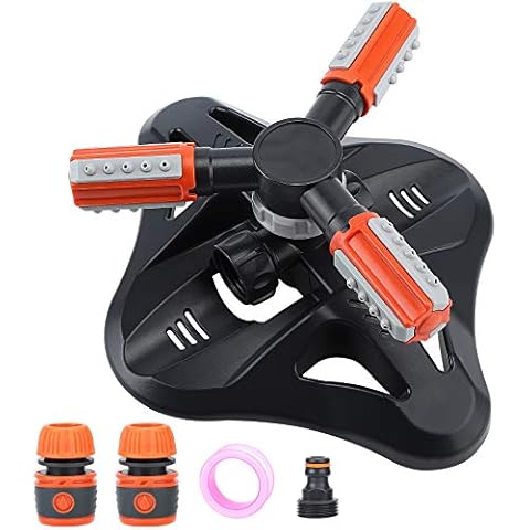 Water Sprinkler for Lawn,Automatic Garden Sprinklers for Yard,Lawn Sprinklers Garden Hose Sprinklers,Garden Sprinklers for Large Areas,360 Degree Rotation Irrigation System,Large Area Coverage Cover