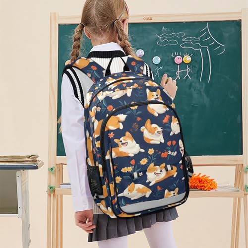 Sac à dos enfants Corgis cartable ordinateur portable