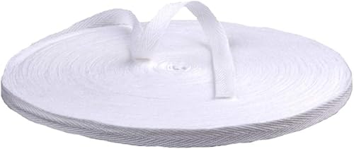 Cinta de sarga de algodón de 54 yardas de 38 pulgadas de ancho (0.394 in) de ancho, cinta de sarga en espiga para manualidades, costura, ropa,