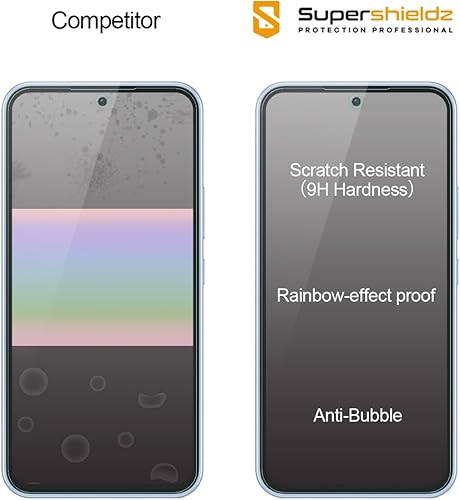 Miniatura 2 de Supershieldz Protector de pantalla de vidrio templado diseñado para Samsung Galaxy A54 5G, antiarañazos, sin burbujas