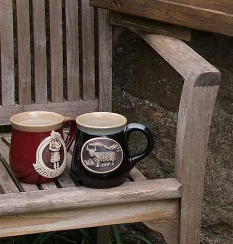 Set de 2 Mugs de Loza con diseño Escocés Rojo y Negro miniatura 1