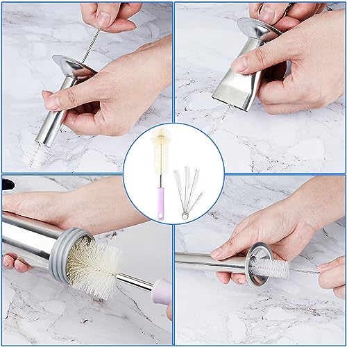 professional beef jerky gun kits stainless steel jerky maker jerky cannon meat gun with 5 stainless nozzles and 5 brushes