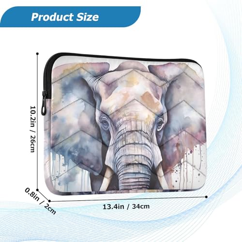 Funda para portátil acuarela elefante 13-14 pulgadas miniatura 3