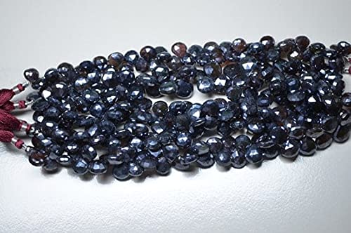 Chalcedony perles facettées LKBEADS 11-12mm marron métallisé pour création de bijoux DIY