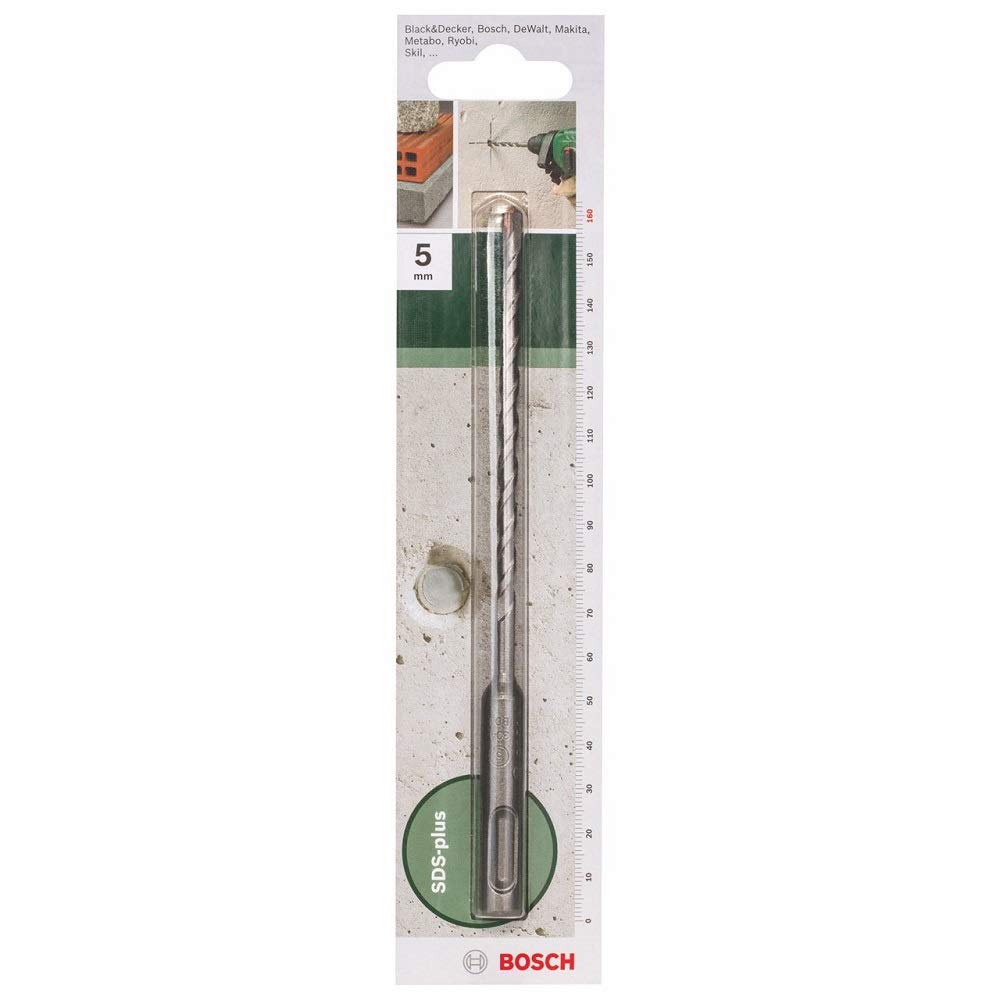 Bosch 2609255503 160mm SDS-Plus Hammer Drill Bit with Diameter 5mm